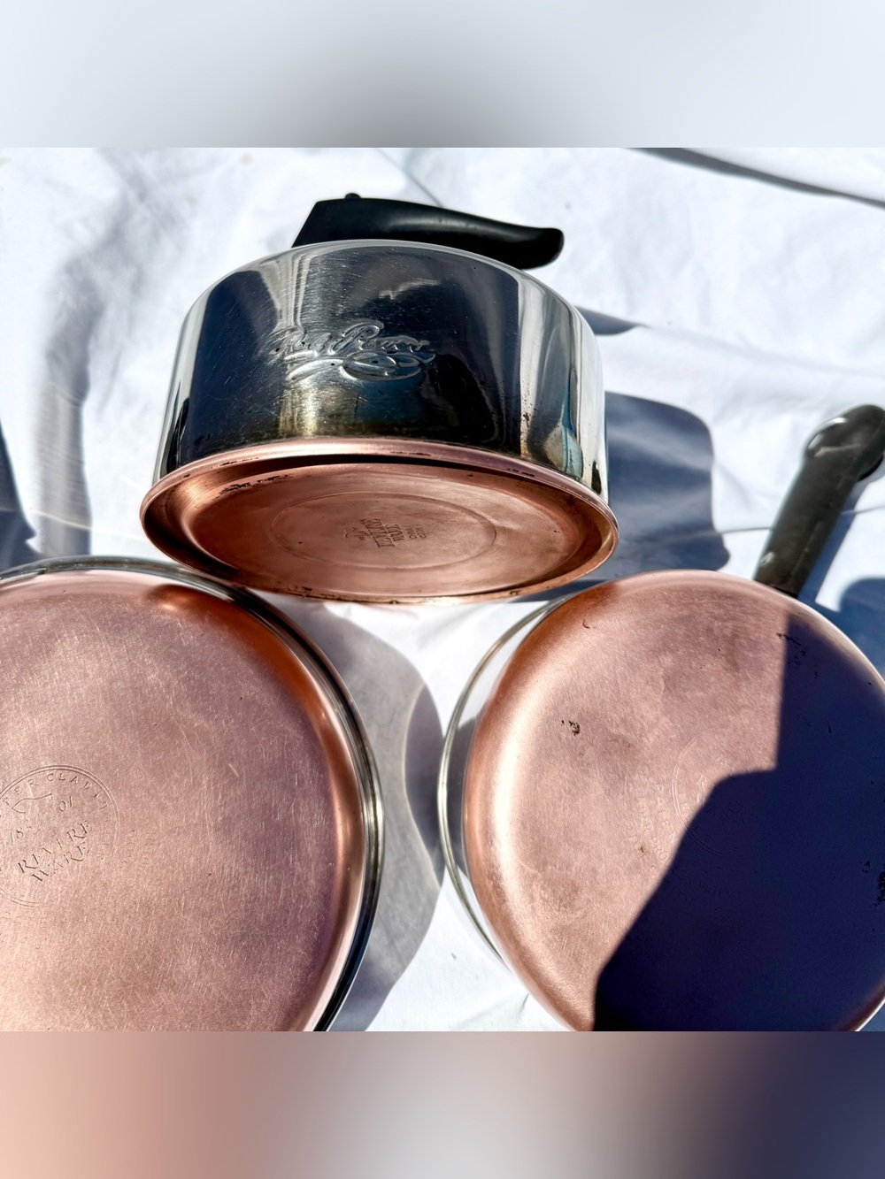 Revere Ware Stainless Copper Clad Pot and Pan Set - Picture 8 of 12